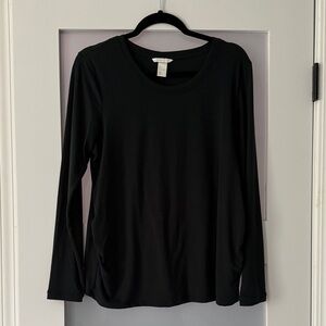 H&M Elegant Dark Long Sleeve Maternity Shirt